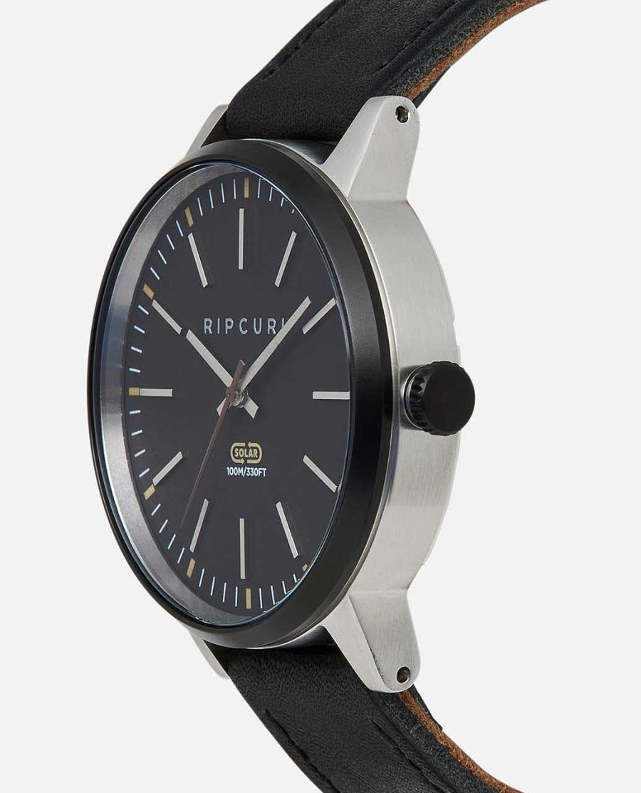 Men Rip Curl Watches | Drake Solar Watch Black