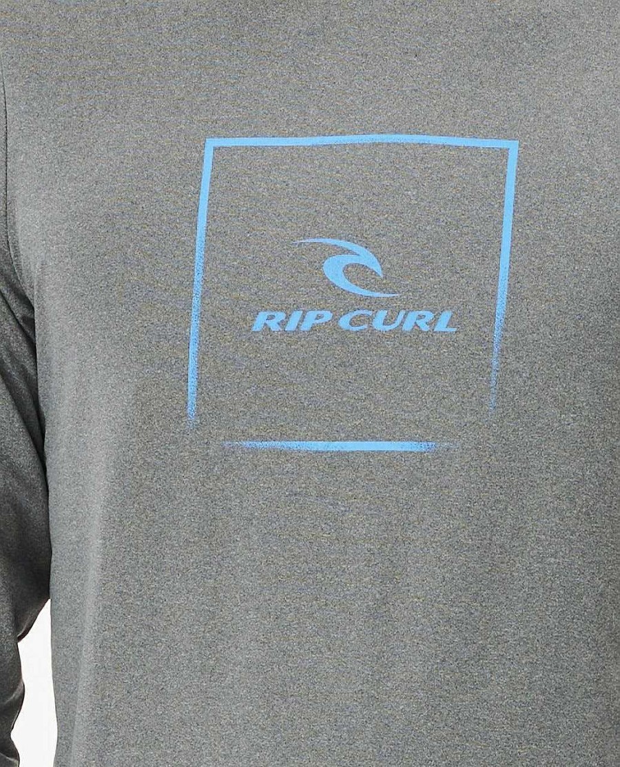 Men Rip Curl Rash Guards | Corp Icon Long Sleeve Upf Rash Guard