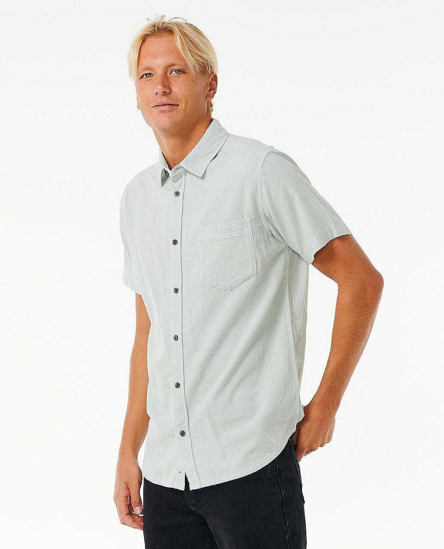 Men Rip Curl Shirts & Flannels | Washed Short Sleeve Shirt