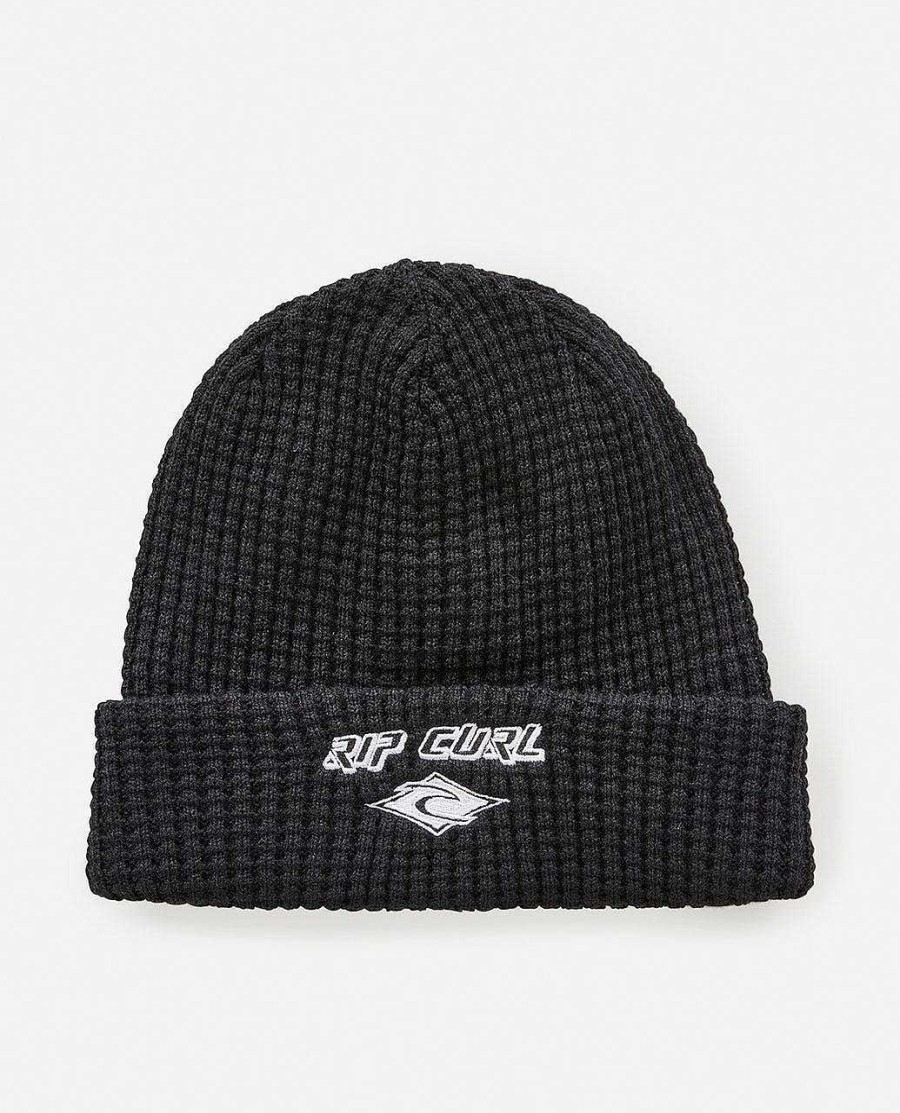 Men Rip Curl Hats & Beanies | Diamond Reg Beanie Black