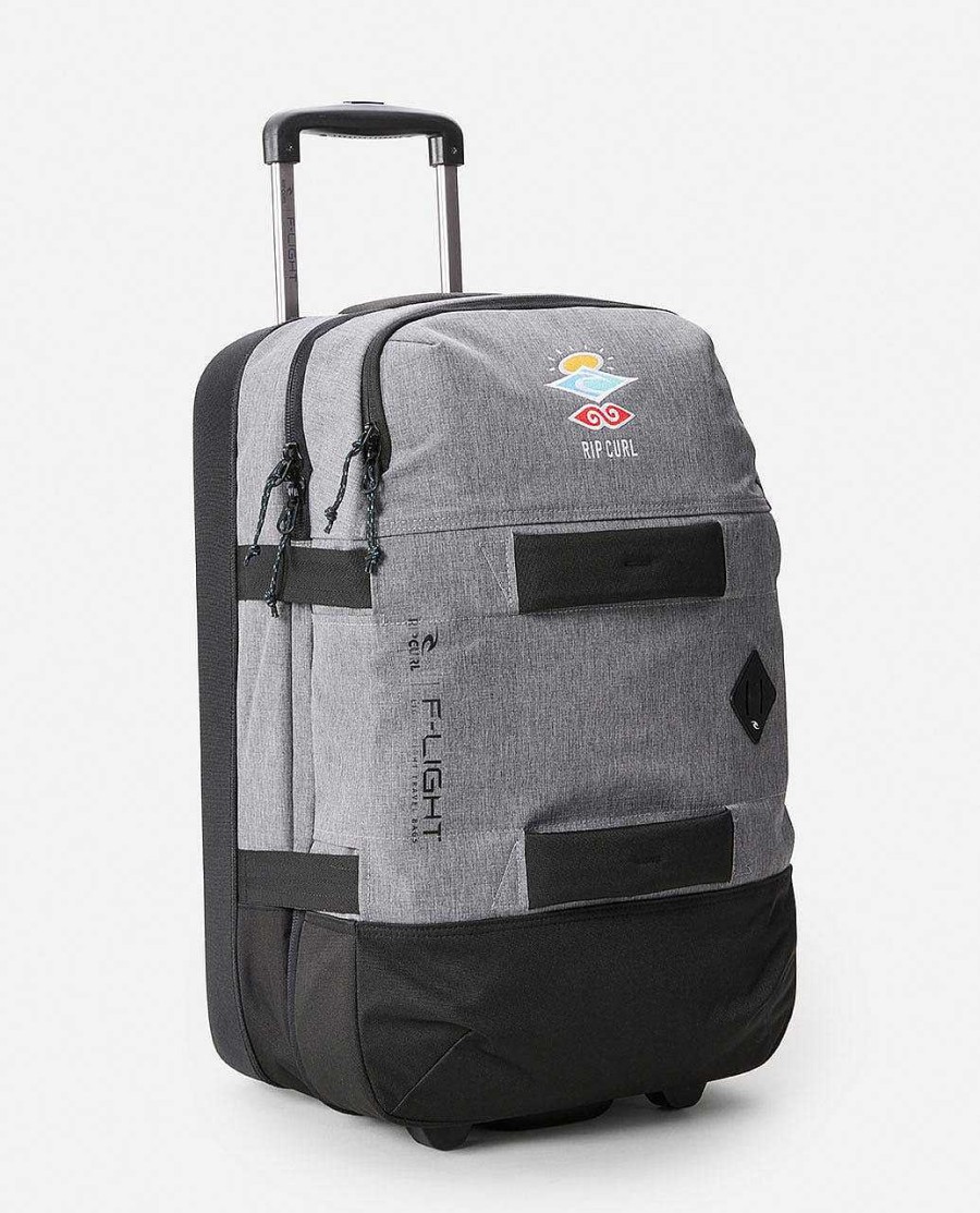 Men Rip Curl Luggage & Travel | F-Light Transit 50L Ios Wheeled Travel Bag Grey Marle