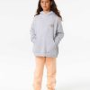 Girls Rip Curl Hoodies & Jumpers | Rolling Curl Hood - Girls (8-14 Years) Grey Marle