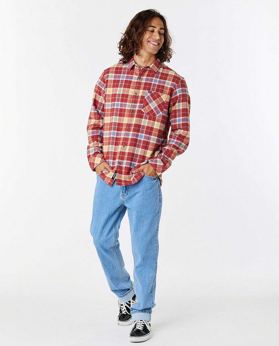 Men Rip Curl Shirts & Flannels | Checked In Flannel Shirt