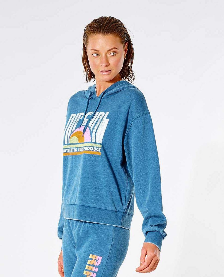 Women Rip Curl Hoodies & Fleece | Wave Shapers Hood Dark Teal