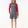 Kids Rip Curl Rash Guards & Vest | Shock Uv Long Sleeve Rash Vest - Boys (8-16 Years)