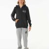 Boys Rip Curl Hoodies & Fleece | Pure Surf Zip Through Hood - Boys (8-16 Years) Washed Black