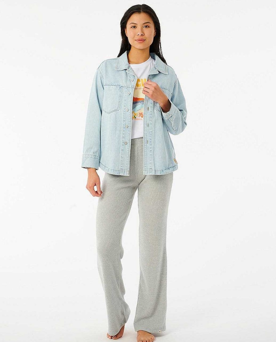 Women Rip Curl Jackets | Venice Jacket Light Blue