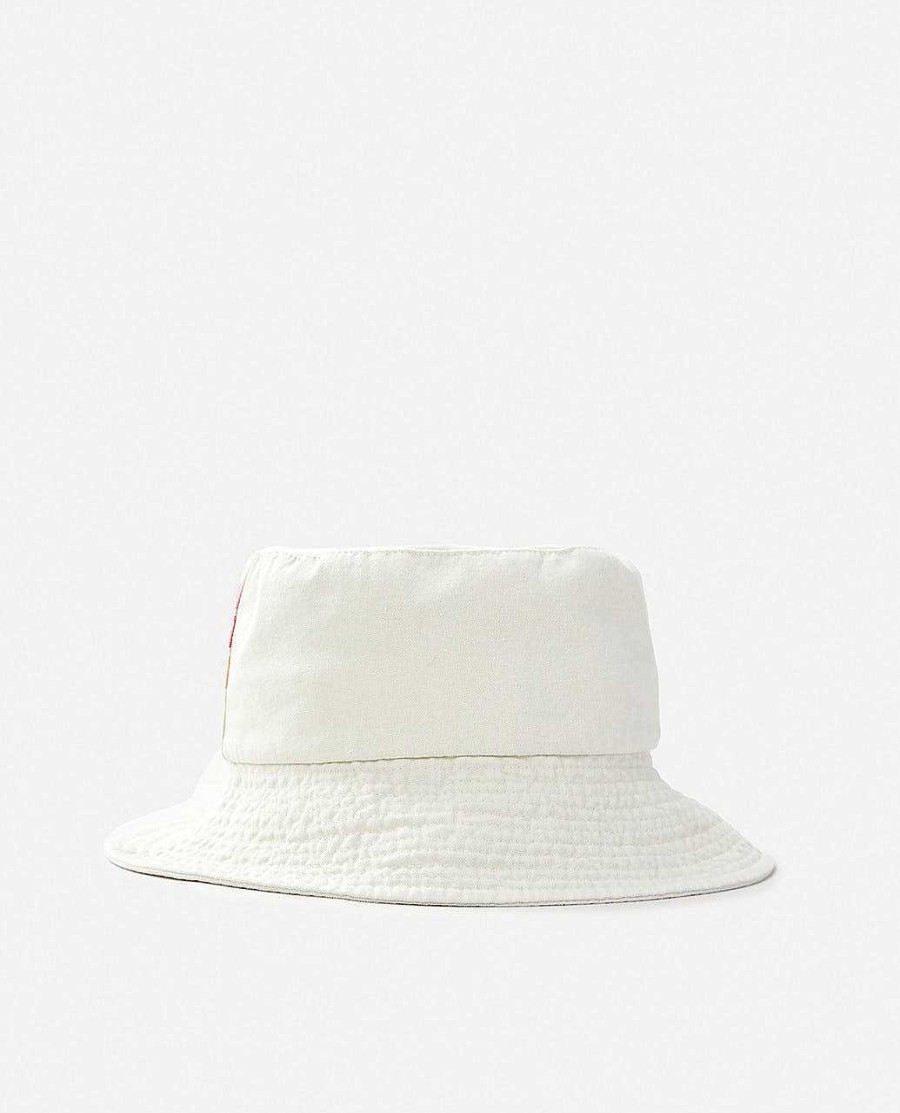 Women Rip Curl Hats & Beanies | Surf Revival Bucket Hat Bone