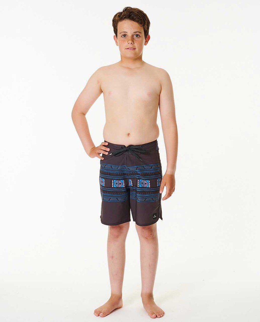 Boys Rip Curl Boardshorts | Mirage Owen Saltwater Culture Boardshorts - Boys (8-16 Years) Washed Black