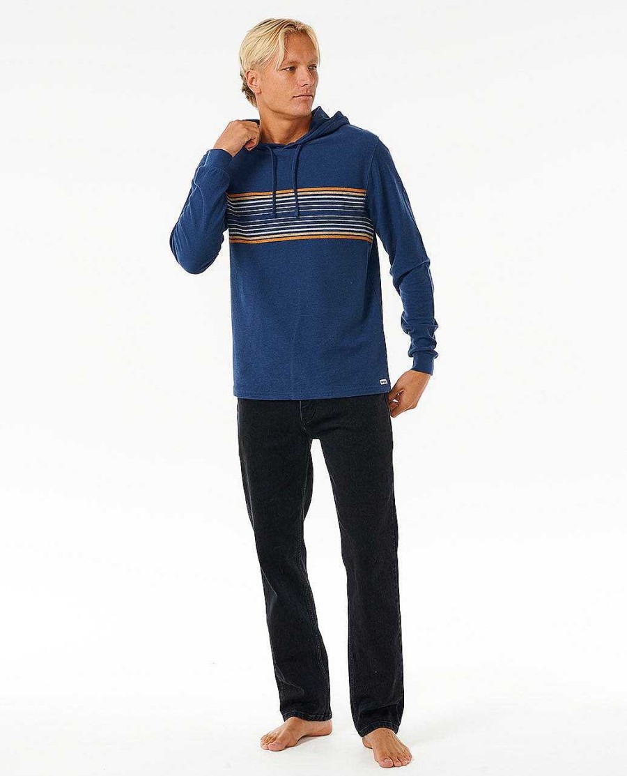 Men Rip Curl Tees & Tanks | Surf Revival Long Sleeve Hood Tee