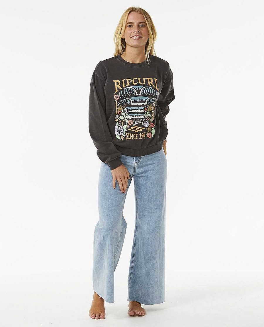 Women Rip Curl Hoodies & Fleece | Tiki Tropic Relaxed Crew