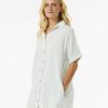 Women Rip Curl Dresses & Rompers | Follow The Sun Shirt Dress Blue/White