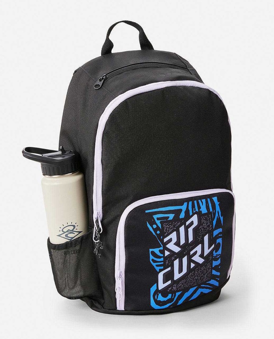 Men Rip Curl Backpacks & Bags | Evo 24L Shred Rock Backpack Black/Blue/Multi