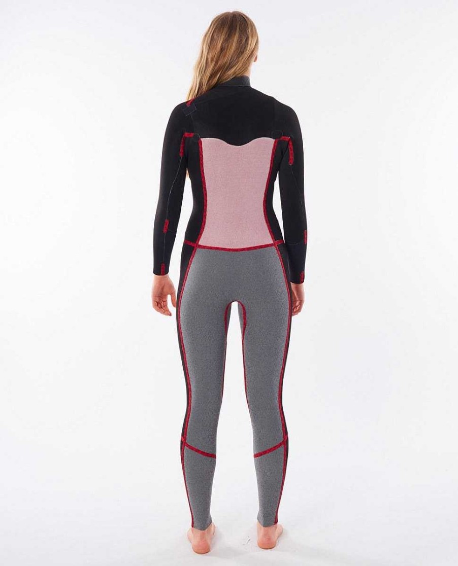 Women Rip Curl Fullsuits | Women'S Dawn Patrol 3/2 Chest Zip Wetsuit