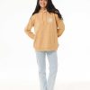 Women Rip Curl Hoodies & Fleece | Balance Relaxed Hood Tan