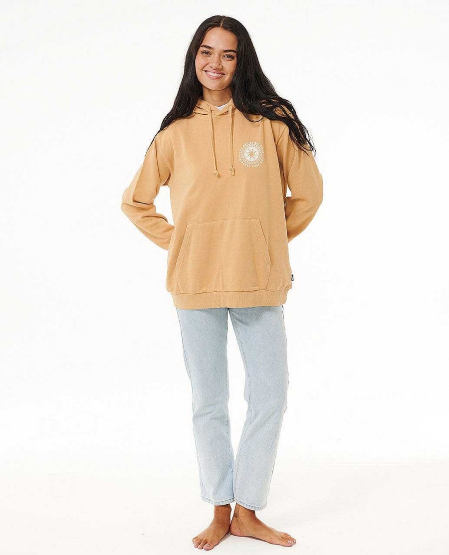 Women Rip Curl Hoodies & Fleece | Balance Relaxed Hood Tan