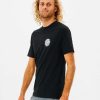 Men Rip Curl Rash Guards | Icons Of Surf Short Sleeve Upf Rash Guard