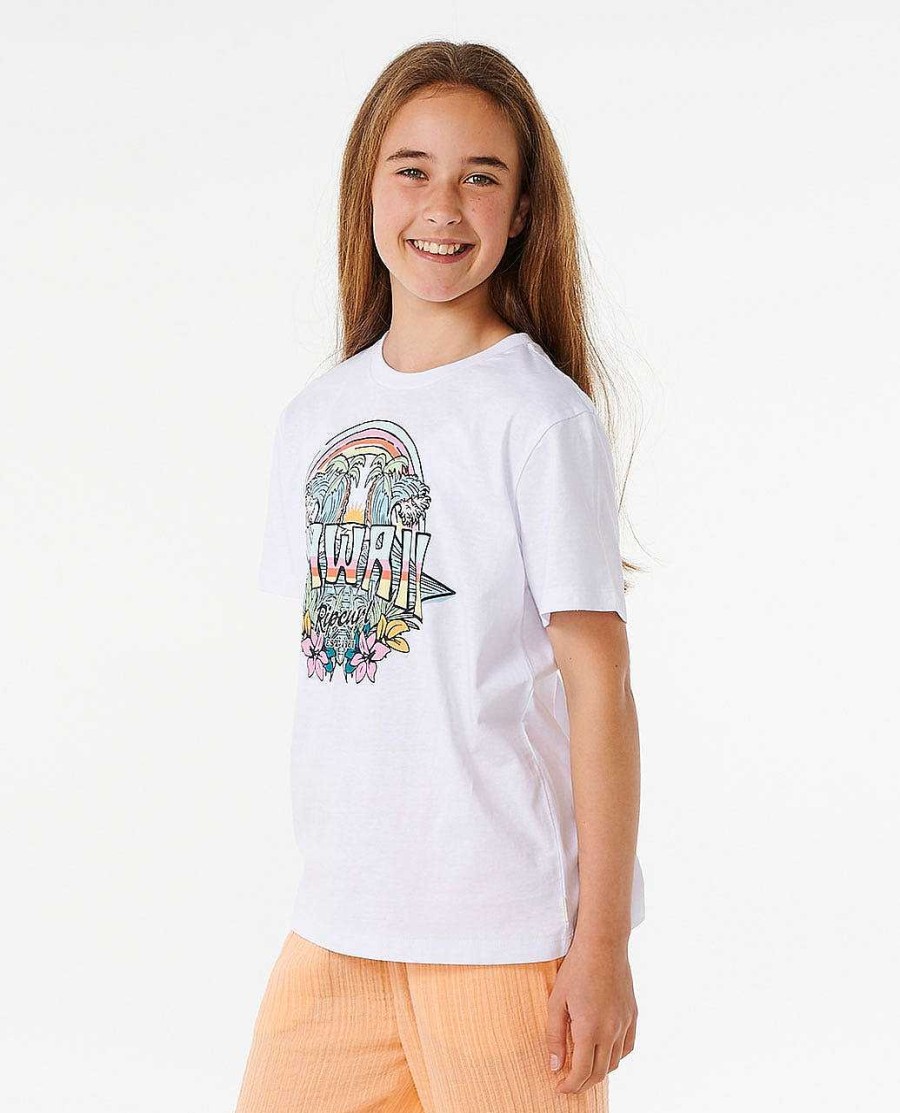 Girls Rip Curl Tops & Tees | Block Party Tee - Girls (8-14 Years)