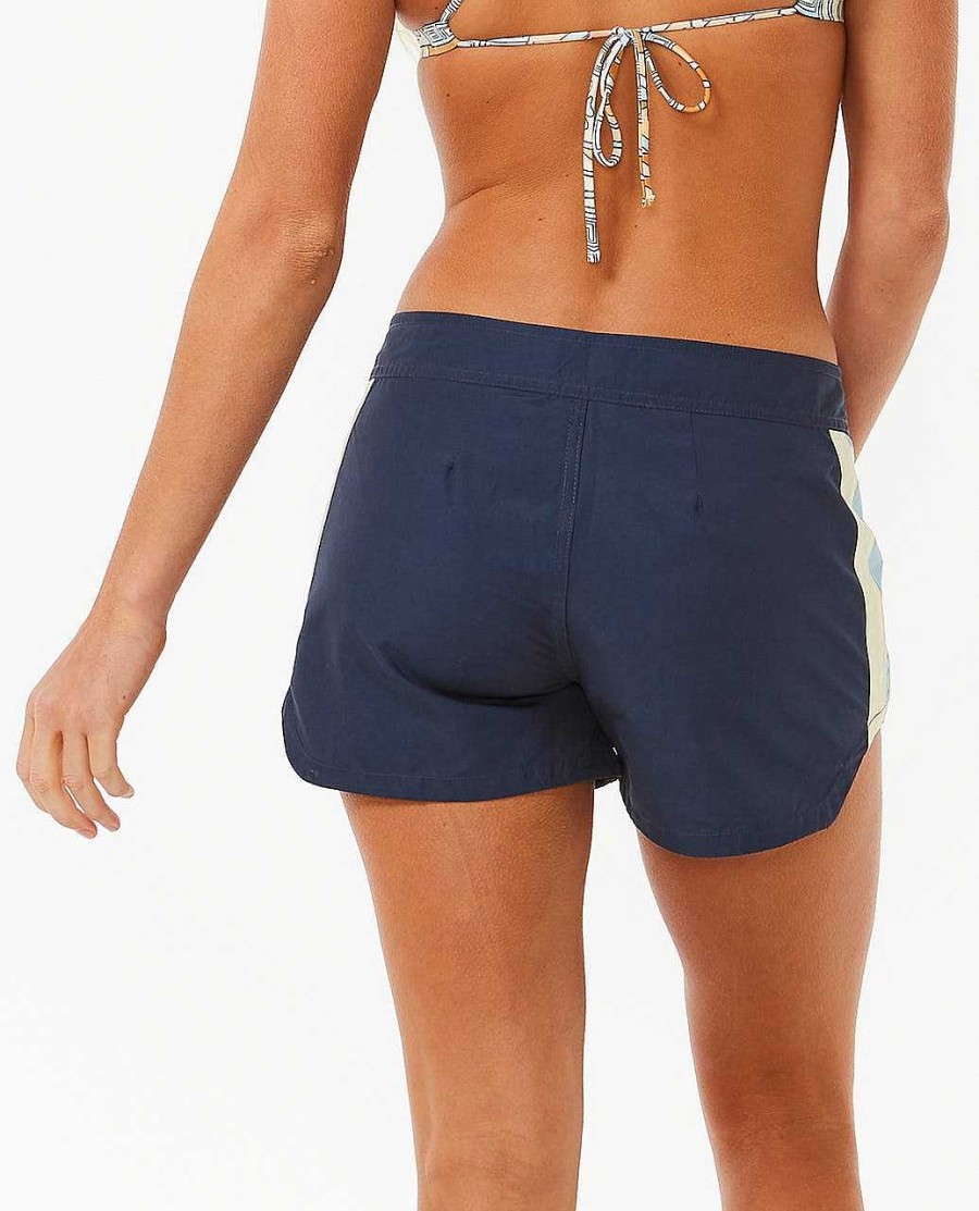 Women Rip Curl Boardshorts | Block Party Hi Waist 3 Navy