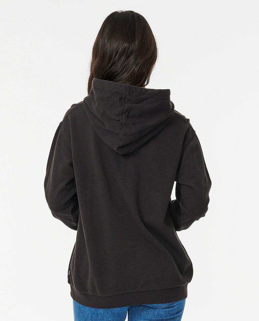 Women Rip Curl Hoodies & Fleece | Pacific Dream Hood Washed Black