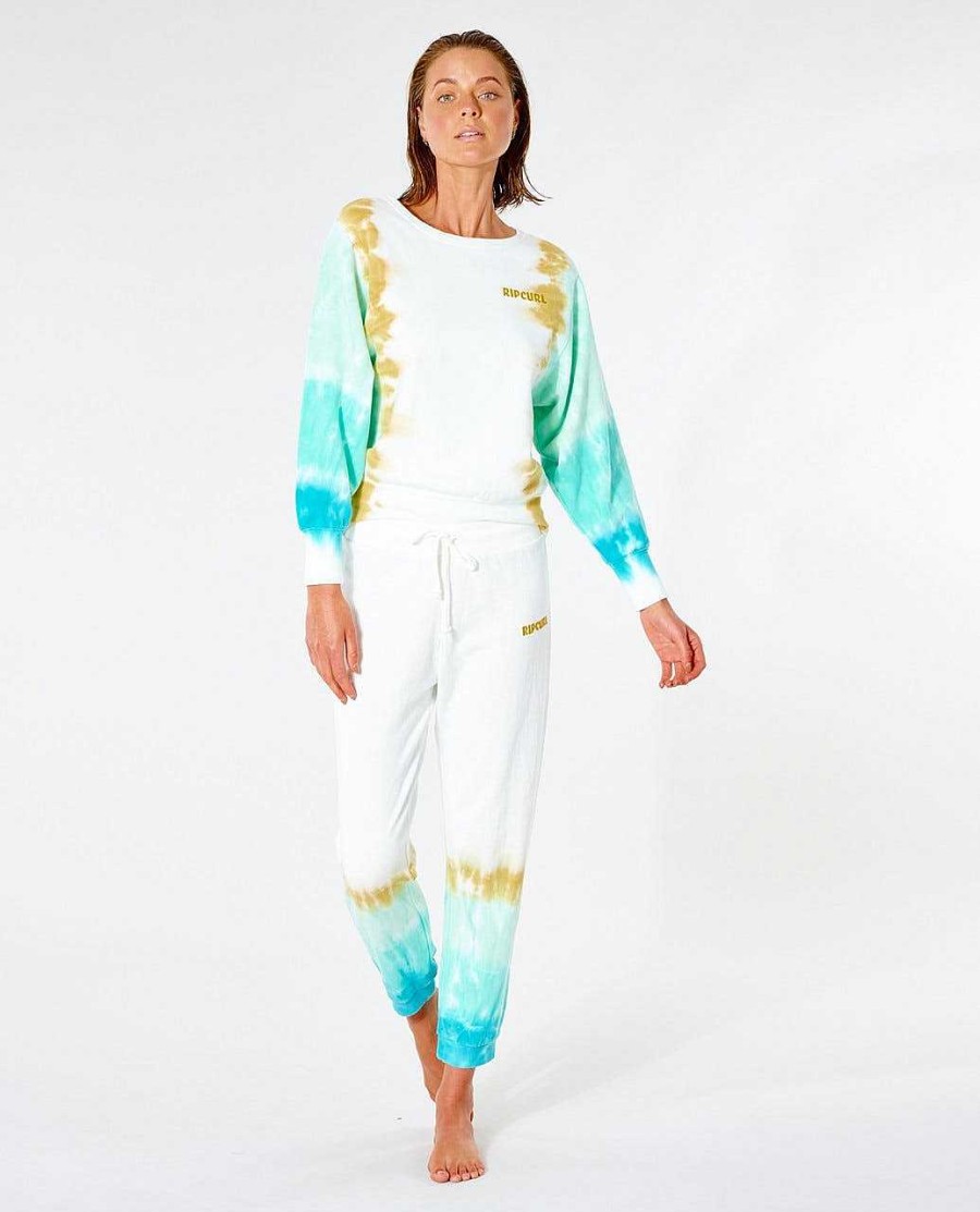 Women Rip Curl Pants | Sun Drenched Trackpant Turquoise