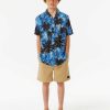 Boys Rip Curl Tops & Tees | Barrel Killa Short Sleeve Shirt - Boys (8-16 Years) Blue Yonder