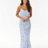 Women Rip Curl Dresses & Rompers | Holiday Tropics Midi Dress Mid Blue