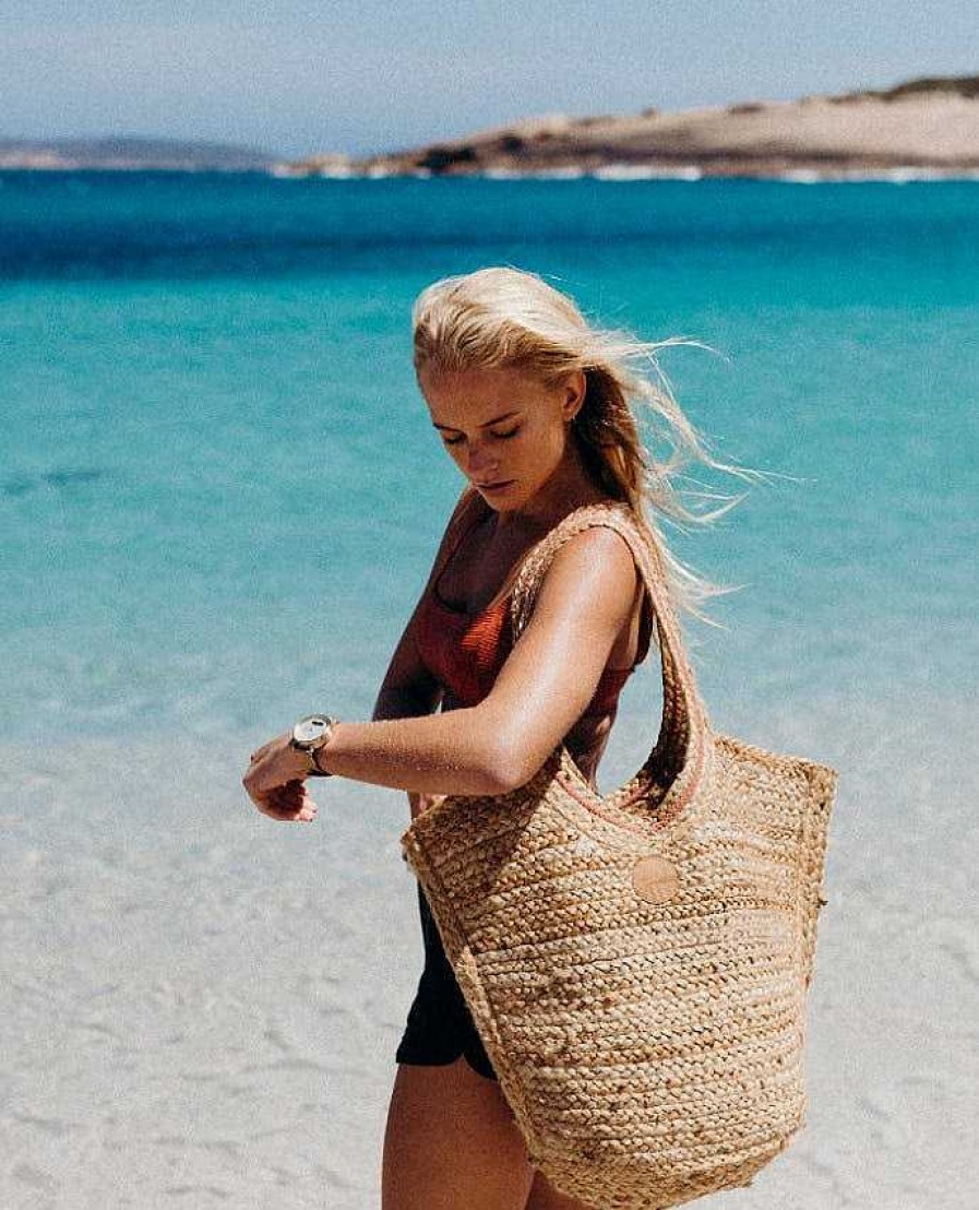 Women Rip Curl Backpacks & Bags | Hacienda Jute Bag Natural