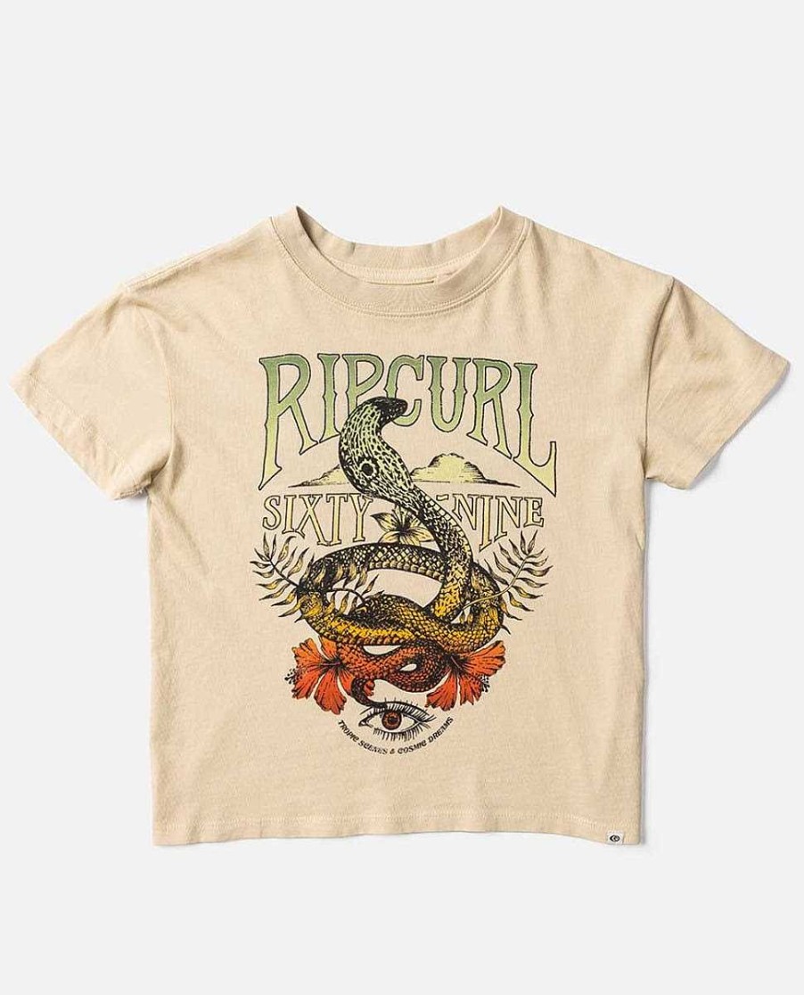 Girls Rip Curl Tops & Tees | Azalea Tee - Girls (8-14 Years) Natural