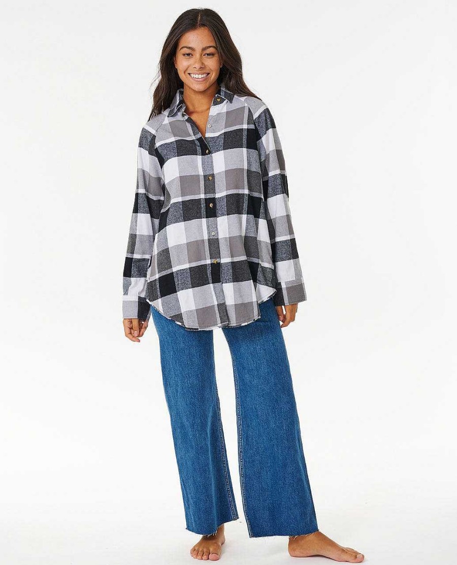 Women Rip Curl Shirts & Tops | Pacific Dreams Cotton Flannel Shirt