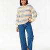 Women Rip Curl Sweaters | Hot Tropics Crew Tan